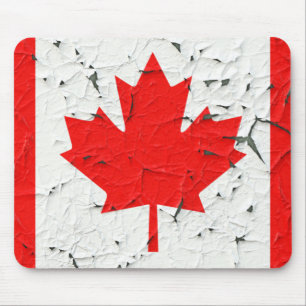 Canadese rode maaple Leaf CANADA Peeling Paint Muismat