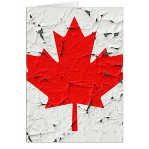 Canadese rode mantel Leaf CANADA Peeling Paint