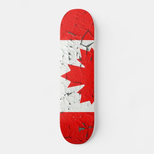 Canadese rode mantel Leaf CANADA Peeling Paint Skateboard (Voorkant)