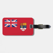Canadese Rode Vaandel 1957 Wapen Code Bagage Label (Achterkant horizontaal)