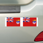Canadese rode vlag bumpersticker (Op auto)
