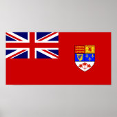 Canadese rode vlag poster (Voorkant)