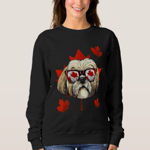 Canadese Shih Tzu Esdoornblad Canadese Vlag Huisdi Trui