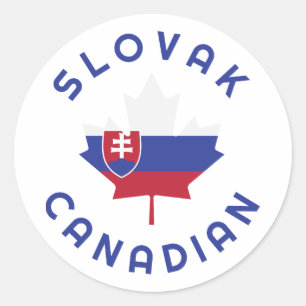 Canadese Slowaakse roots van Ronde Sticker