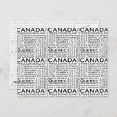 Canadese staten en steden briefkaart (Voorkant / Achterkant)