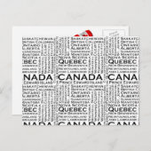 Canadese staten en steden briefkaart (Voorkant / Achterkant)