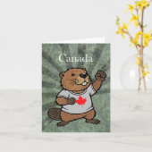 Canadese sterke bever ellebogen Canada op Kaart (Gele Bloem)