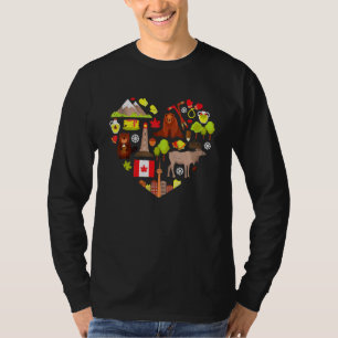 Canadese Symbolen Canada Vlag Maple Leaf T-shirt