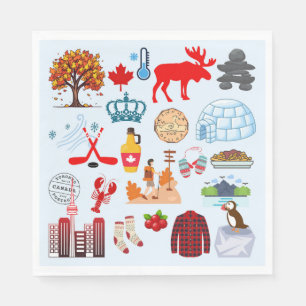Canadese Symbolen Servet