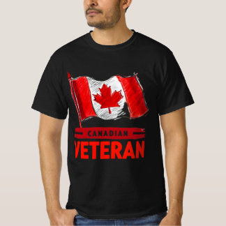 Canadese veteraan Digital Art Design T-shirt