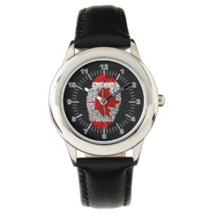 Canadese vingerafdrukvlag horloge