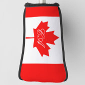 Canadese vlag, aangepast monogram golfputter golfheadcover (Draai 90)