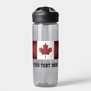 Canadese vlag aangepaste plastic waterfles