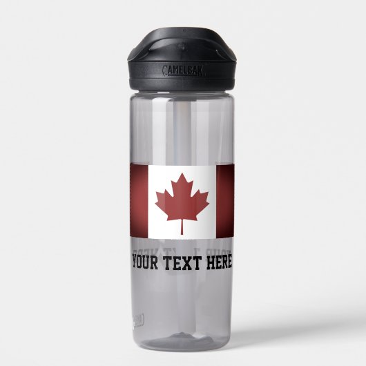 Canadese vlag aangepaste plastic waterfles (Achterkant)