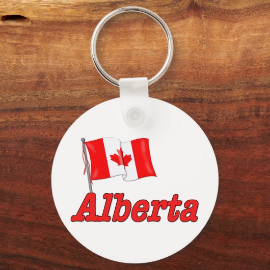 Canadese vlag - Alberta Sleutelhanger (Voorkant)