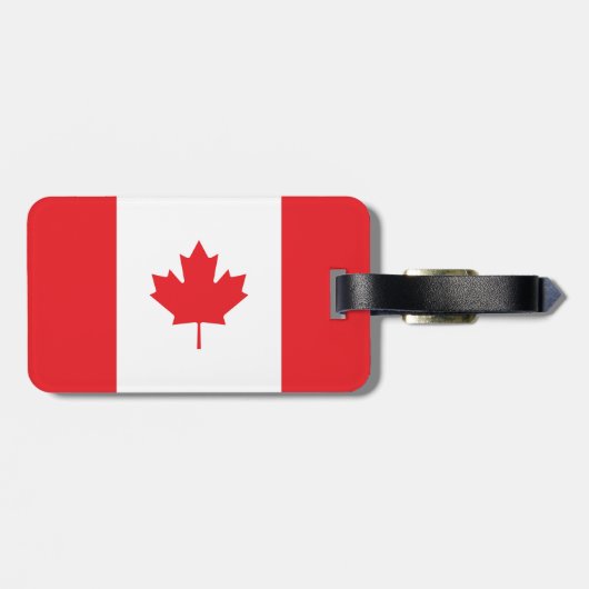 Canadese vlag bagagelabel (Achterkant horizontaal)