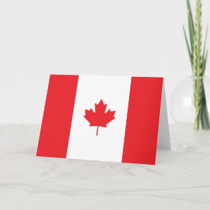 Canadese vlag bedankkaart