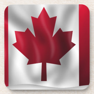 Canadese vlag bier onderzetter