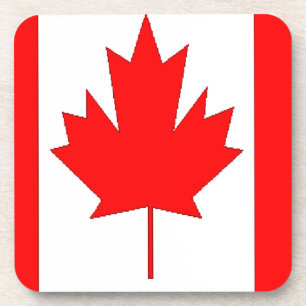Canadese vlag bier onderzetter