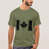 Canadese vlag: Blackout T-shirt (Voorkant)