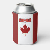 Canadese vlag blikjeskoeler (Blikje Achterkant)