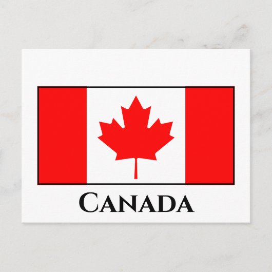 Canadese vlag briefkaart (Voorkant)