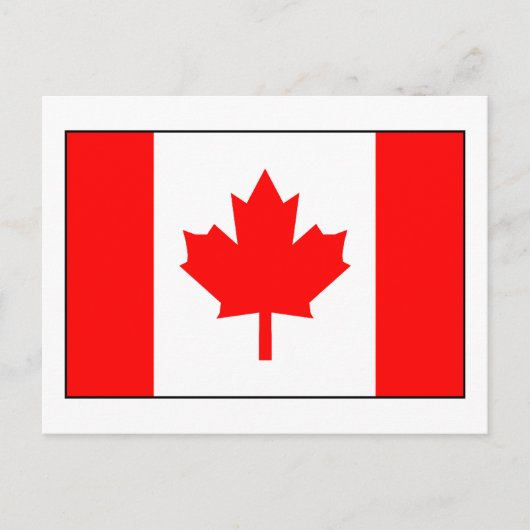 Canadese vlag briefkaart (Voorkant)