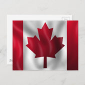 Canadese vlag briefkaart (Voorkant / Achterkant)