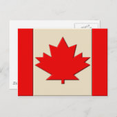Canadese vlag briefkaart (Voorkant / Achterkant)