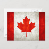 Canadese vlag briefkaart (Voorkant / Achterkant)