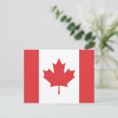 Canadese vlag briefkaart (Staand voorkant)