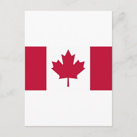 Canadese vlag briefkaart (Voorkant)