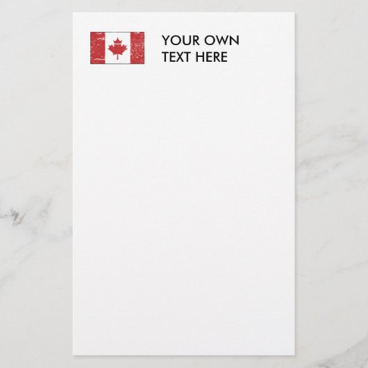  Canadese vlag Briefpapier (Voorkant)