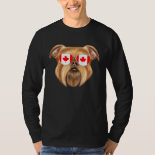 Canadese Vlag Brussels Griffon Hond Canada Zak T-shirt