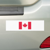 Canadese vlag bumpersticker (Op auto)