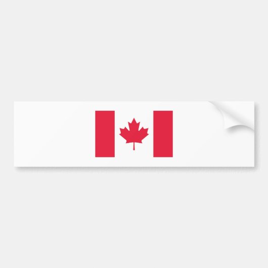 Canadese vlag bumpersticker (Voorkant)