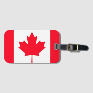 Canadese vlag. CANADA.  Bagagelabel