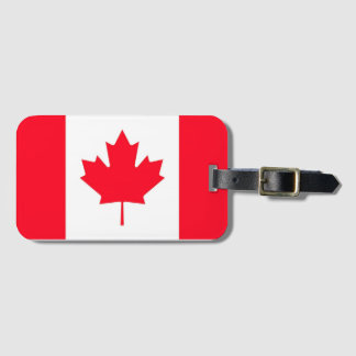 Canadese vlag. CANADA. Bagagelabel
