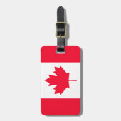 Canadese vlag - Canada Maple Leaf - Bagage ID Labe Bagagelabel (Voorkant verticaal)
