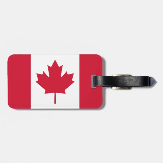 Canadese vlag - Canada Maple Leaf - Bagage ID Labe Bagagelabel (Achterkant horizontaal)