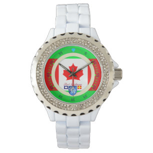 Canadese vlag Canada Port Richman Nautical Horloge