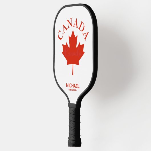 Canadese vlag (Canada Red & White) Pickleball Paddle (Links)