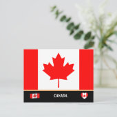 Canadese vlag & Canada reizen / Canada Briefkaart (Staand voorkant)