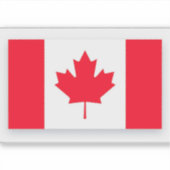 Canadese vlag. CANADA. Sticker (Voorkant)