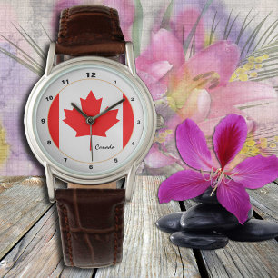 Canadese vlag, Canada trendy mode/design watch Horloge