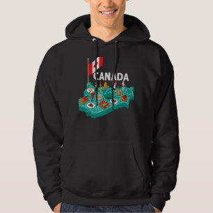 Canadese vlag Canadese Dag Maple Leaf National Cou Hoodie