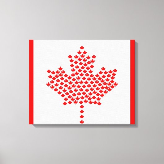 Canadese vlag canvas afdruk (Voorkant)
