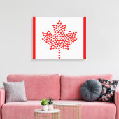 Canadese vlag canvas afdruk (Insitu (Woonkamer))