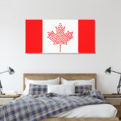 Canadese vlag canvas afdruk (Insitu (Slaapkamer))