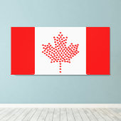 Canadese vlag canvas afdruk (Insitu (Houten vloer))
